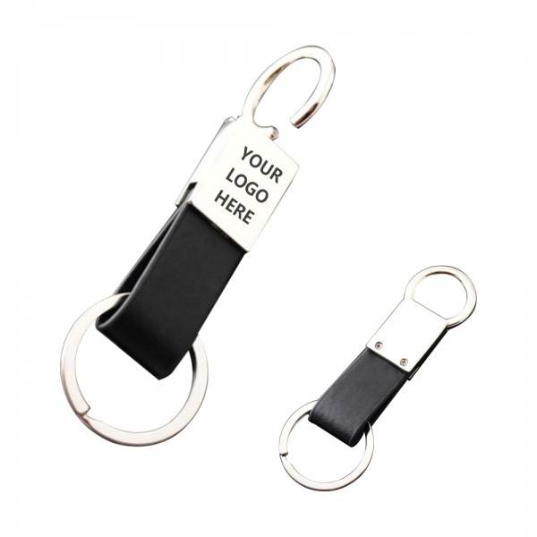 Faux Leather Key Ring